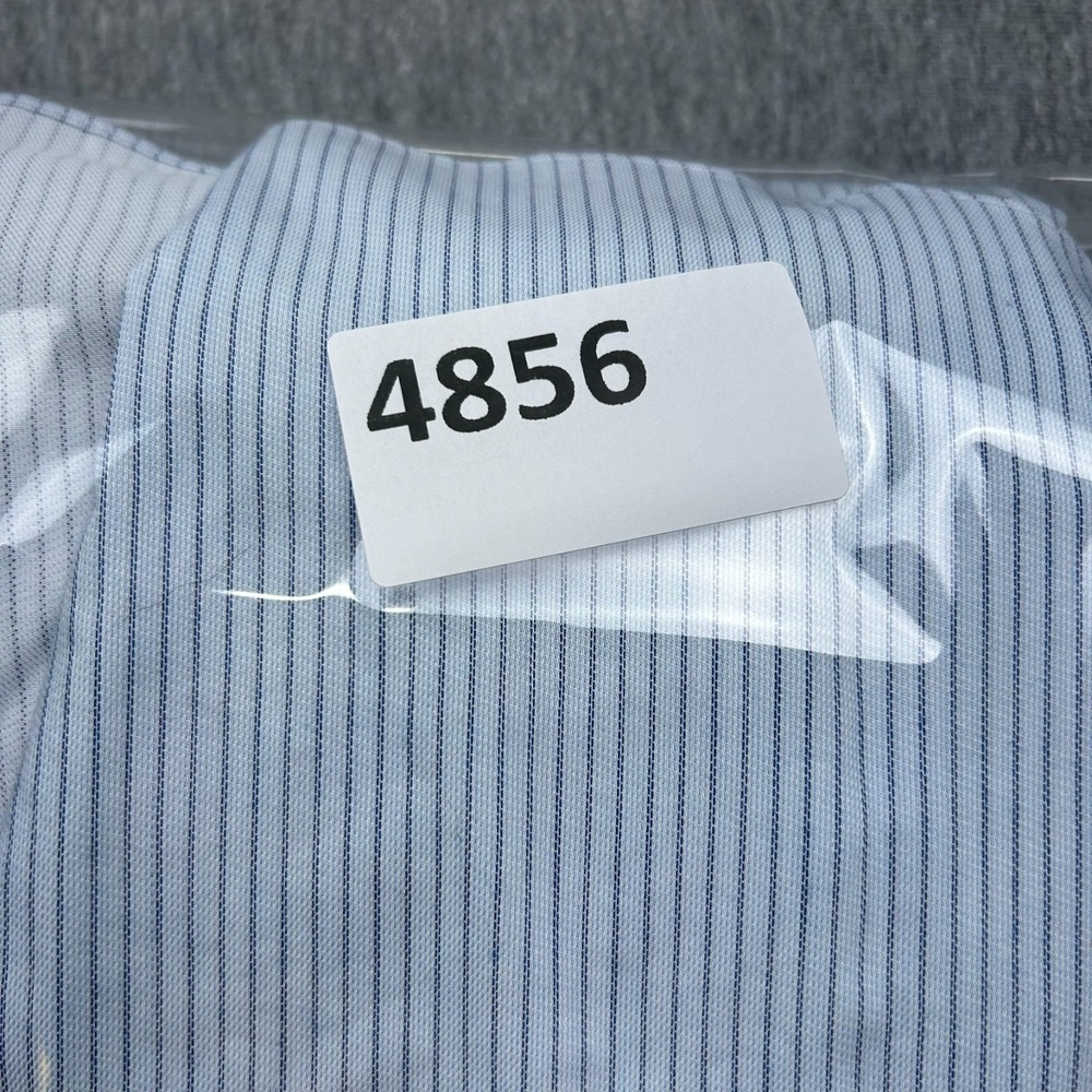 Brooks Brothers Regent Fit Button Up Long Sleeve Dress Shirt Mens 17.5-4/5 Blue - Picture 12 of 13